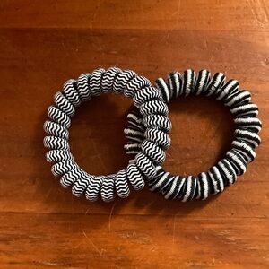 Black and White Striped And Zig Zag Bracelets